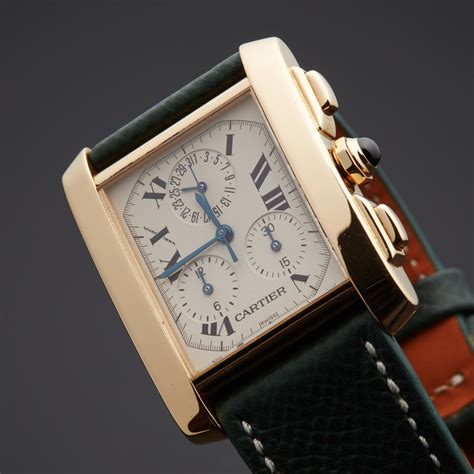 cartier tank chrono|pre owned cartier tank watches.